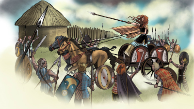 Boudica in her chariot