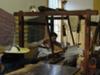 Weaving a mat to take back to school